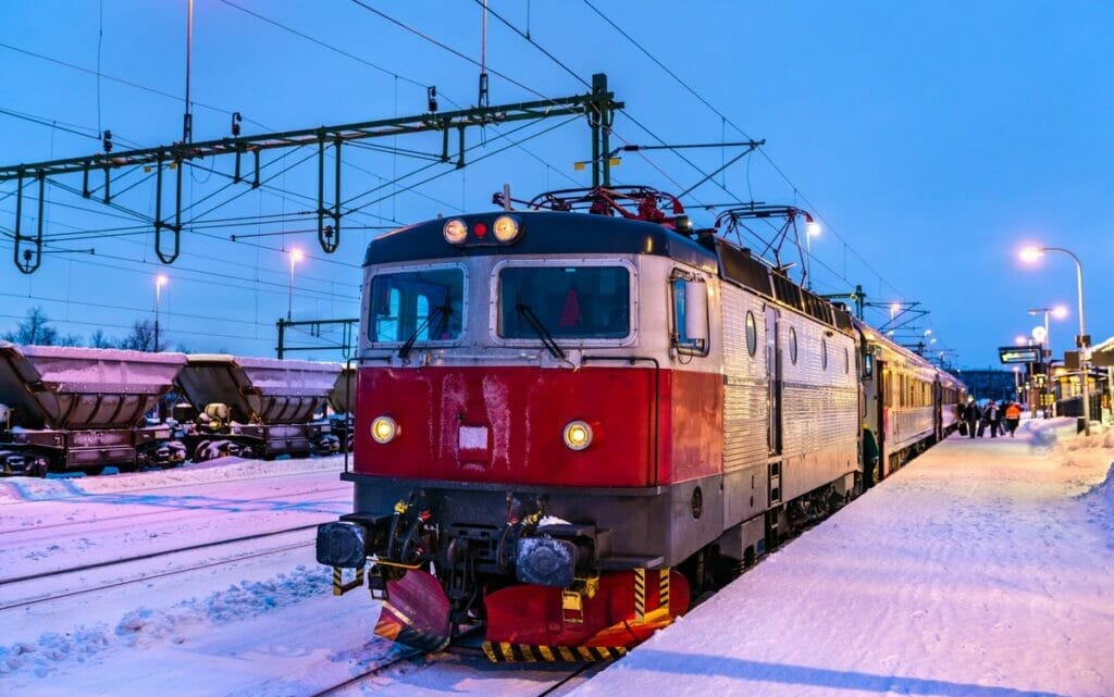 Train In Kiruna Sweden